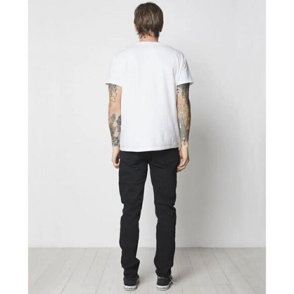 Rolla's Mens Thin Captain Slim Fit Black Jeans Size 31x32 - Picture 2 of 6